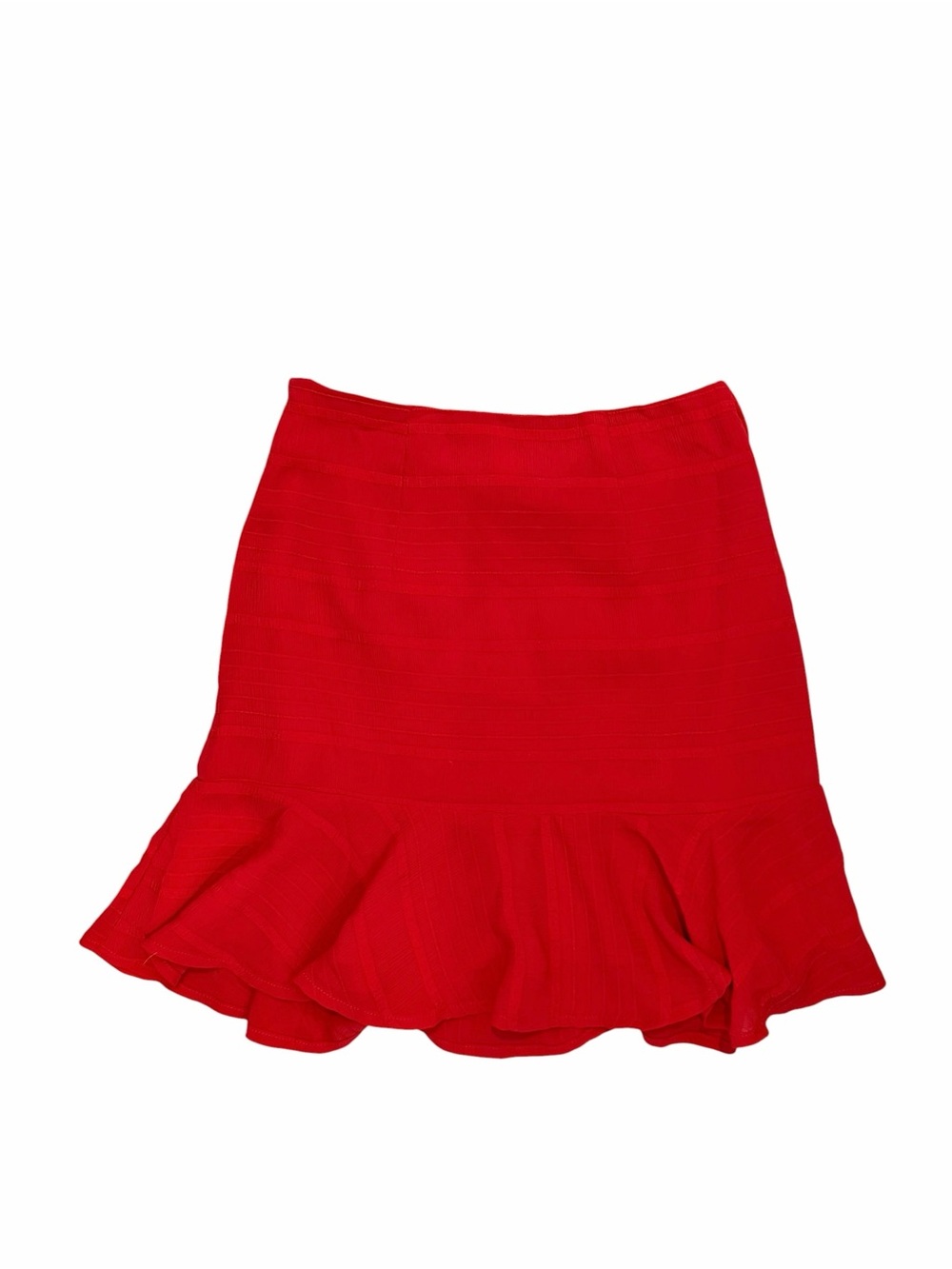 Lost + Wander NWT Red Ruched Ruffle Mini Skirt XS - Picture 2 of 4